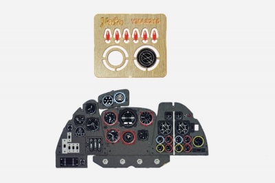 Dornier Do 335 Coloured Photoetch Instrument Panels - ''JustStick'' Ready to fit (designed for HKM kits) 1:32 Yahu Models