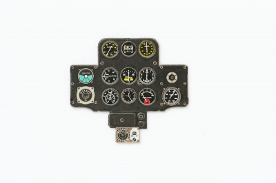 I-153 Chaika Coloured Photoetch Instrument Panels - ''JustStick'' Ready to fit (designed for ICM kits) 1:32 Yahu Models