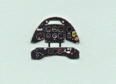 Gladiator Mk.II late Coloured Photoetch Instrument Panels - ''JustStick'' Ready to fit (designed for Airfix / Sword / Pavla kits) 1:72 Yahu Models