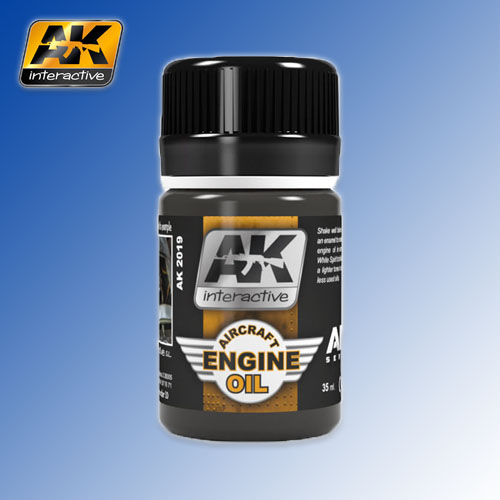 Aircraft Engine Oil 35ml AK Interactive HM Hobbies