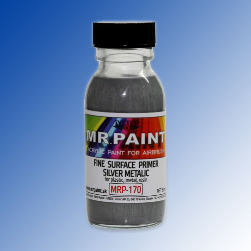 MRP170 Fine Surface Primer Silver Metallic 60ml HM Hobbies