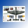 ED72004 - 1:72 Luftwaffe Ground Attackers vol.1 - Ju 87 D-3, Hs 129, Fw 190F-8 EXITO DECALS