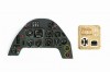Me Bf109G Coloured Photoetch Instrument Panels - ''JustStick'' Ready to fit (designed for Trumpeter kits) 1:24 Yahu Models