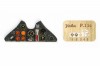 PZL P.11c Coloured Photoetch Instrument Panels - ''JustStick'' Ready to fit (designed for Silver Wings kits) 1:32 Yahu Models