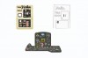 Ki-84 Coloured Photoetch Instrument Panels - ''JustStick'' Ready to fit (designed for Hasegawa kits) 1:32 Yahu Models