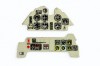 Me 109 B Coloured Photoetch Instrument Panels - ''JustStick'' Ready to fit (designed for Special Hobby/Classic Airframes kits) 1:48 Yahu Models