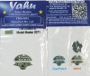 Hs-123 Coloured Photoetch Instrument Panels - ''JustStick'' Ready to fit (designed for Gaspath Models kits) 1:48 Yahu Models