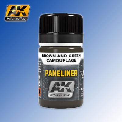 Paneliner for Brown and Green Camouflage Air Series 35ml AK Interactive