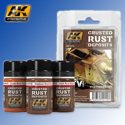 Crusted Rust Deposits Weathering Set AK Interactive