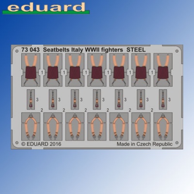 Ceintures De Siège Eduard 32874 - Modèle IJN Fighters Steel - Échelle 1/32 - Pour Maquettisme