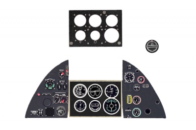 Tempest Mk V Coloured Photoetch Instrument Panels - ''JustStick'' Ready to fit (designed for Special Hobby kits) 1:32 Yahu Models