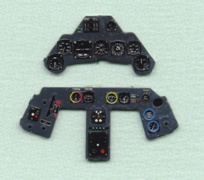 Fw 190A late Coloured Photoetch Instrument Panels - ''JustStick'' Ready to fit (designed for Hasegawa kits) 1:48 Yahu Models