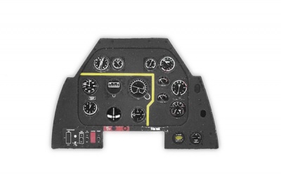 P-51D late Coloured Photoetch Instrument Panels - ''JustStick'' Ready to fit (designed for Tamyia kits) 1:48 Yahu Models
