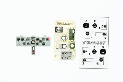 A5M2 Coloured Photoetch Instrument Panels - ''JustStick'' Ready to fit (designed for Wingsy Kit/FineMolds kits) 1:48 Yahu Models