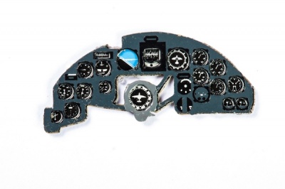 Ju88C-6 Coloured Photoetch Instrument Panels - ''JustStick'' Ready to fit (designed for Revell kits) 1:72 Yahu Models