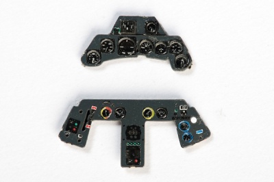 Fw 190 A late Coloured Photoetch Instrument Panels - ''JustStick'' Ready to fit (designed for Revell / Hasegawa / Airfix kits) 1:72 Yahu Models