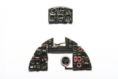 Typhoon Mk.I Coloured Photoetch Instrument Panels - ''JustStick'' Ready to fit (designed for Airfix kits) 1:72 Yahu Models