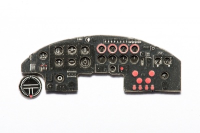Avro Lancaster Coloured Photoetch Instrument Panels - ''JustStick'' Ready to fit (designed for Airfix / Revell kits) 1:72 Yahu Models