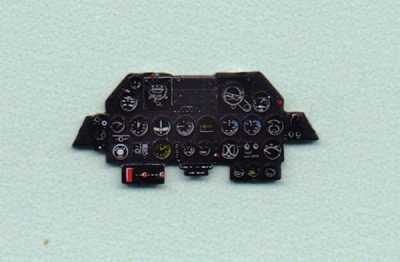 P-47D late Coloured Photoetch Instrument Panels - ''JustStick'' Ready to fit (designed for Tamyia kits) 1:72 Yahu Models