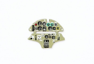 Hs-123 Coloured Photoetch Instrument Panels - ''JustStick'' Ready to fit (designed for Fly kits) 1:72 Yahu Models