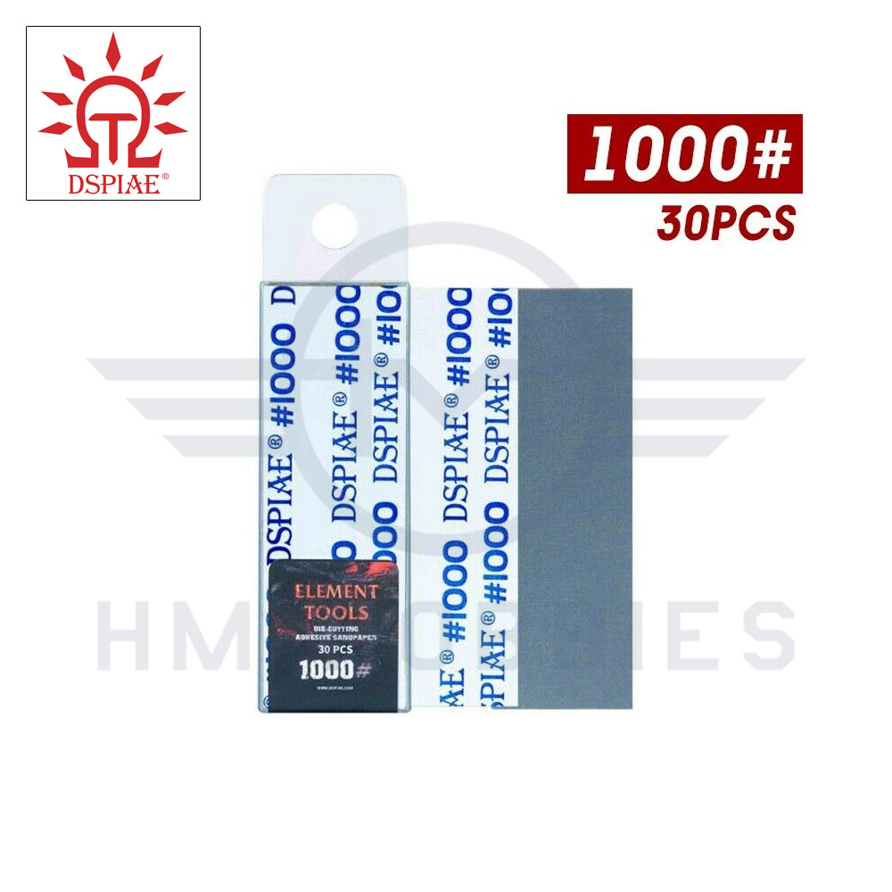 1000 Self Adhesive Wet & Dry Sandpaper 30pcs DSPIAE HM Hobbies