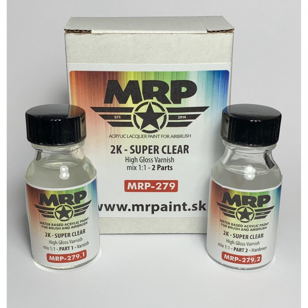 MRP279 2K Super Clear High Gloss Varnish (11 varnishhardener) 2x