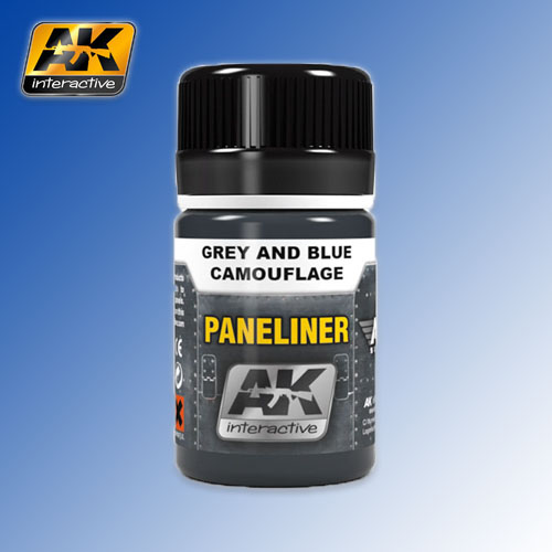 Paneliner for Grey and Blue Camouflage Air Series 35ml AK Interactive