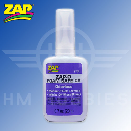 Zapa Gap Odourless Foam Safe Medium Cyanoacrylate Glue (CA) 20g Bottle