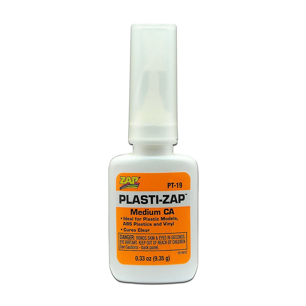 Zap-a Gap Plasti-Zap Medium CA (Cyanoacrylate Glue) 9.35g Bottle