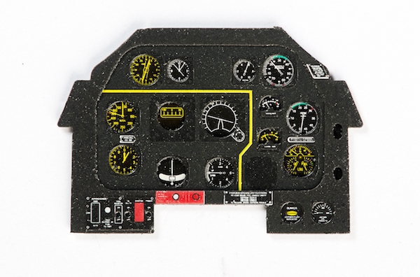 P-51D Mustang IV Coloured Photoetch Instrument Panels - ''JustStick'' Ready to fit (designed for Tamiya kits) 1:32 Yahu Models