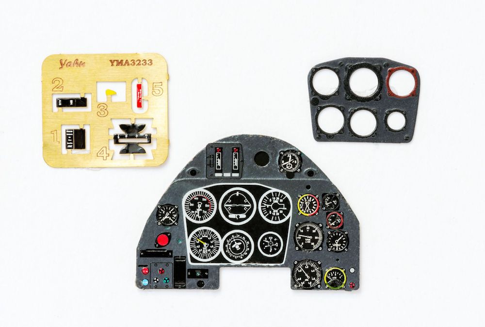 Me 109 K Coloured Photoetch Instrument Panels - ''JustStick'' Ready to fit (designed for Trumpeter kits) 1:32 Yahu Models