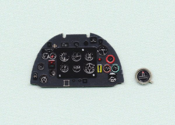 Spitfire Mk Vb Late Coloured Photoetch Instrument Panels - ''JustStick'' Ready to fit (designed for Airfix kits) 1:48 Yahu Models