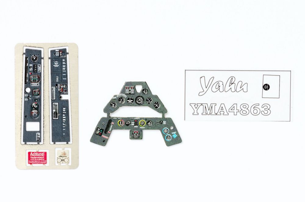 Fw-190A-3 Coloured Photoetch Instrument Panels - ''JustStick'' Ready to fit (designed for Eduard (2017) kits) 1:48 Yahu Models