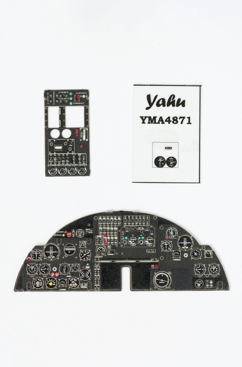 An-2 Coloured Photoetch Instrument Panels - ''JustStick'' Ready to fit (designed for Hobby Boss kits) 1:48 Yahu Models