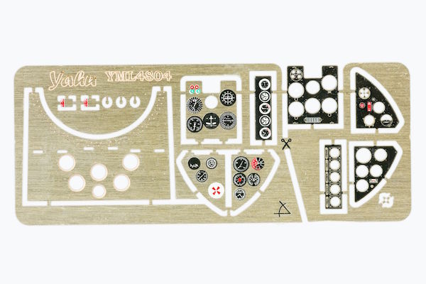 I.A.R. 80 late Coloured Photoetch Instrument Panels (designed for Hobby Boss kits) 1:48 Yahu Models