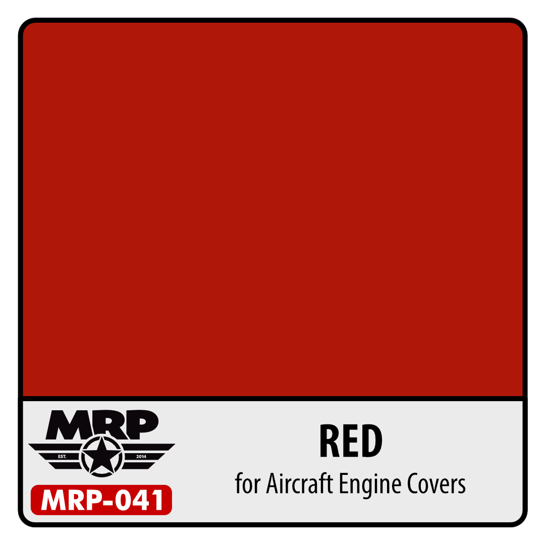 MRP-041 Red Engine Covers for Aircraft 30ml