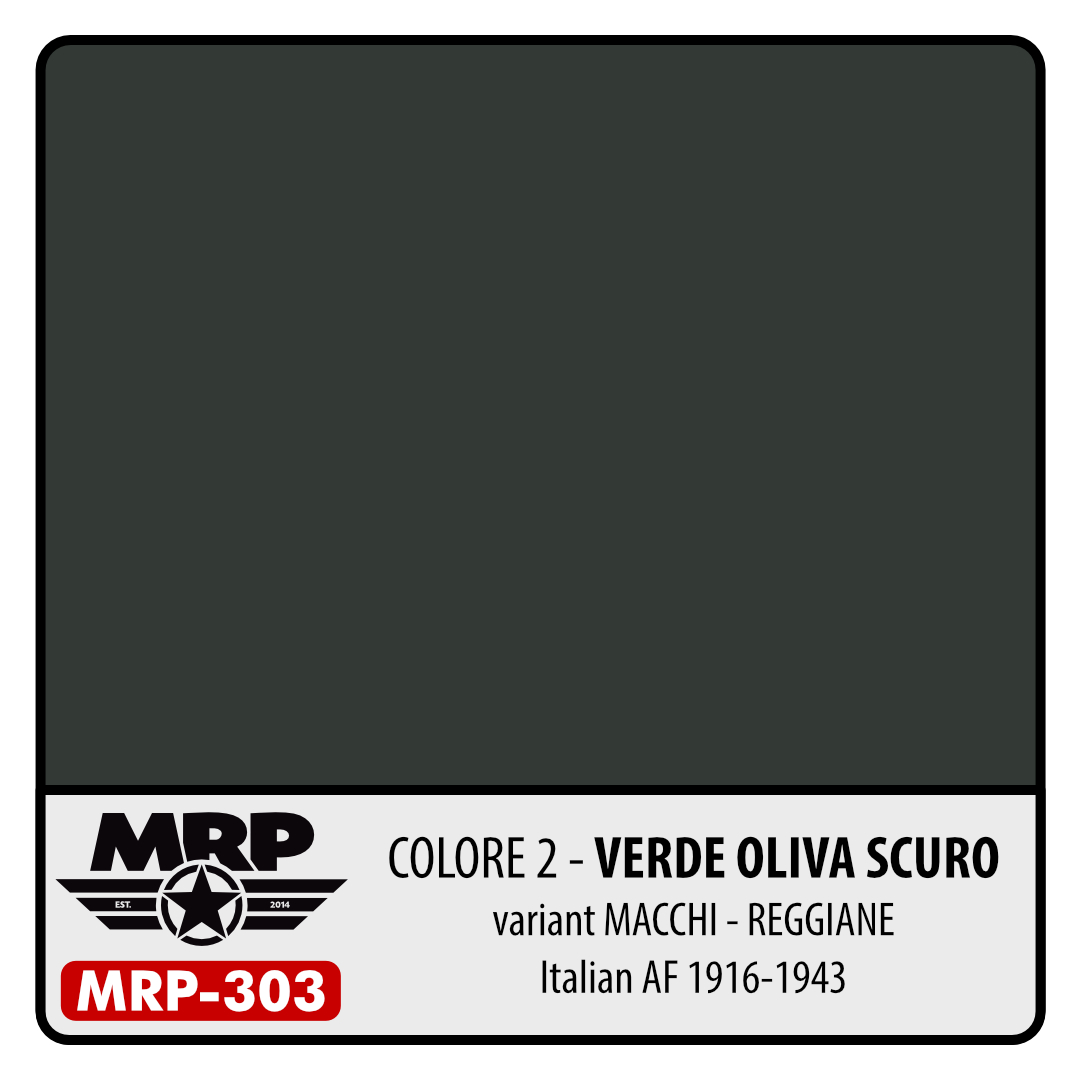 MRP-303 Colore 2 Verde Oliva Scuro 1941 Italian AF 1916-1943 30ml