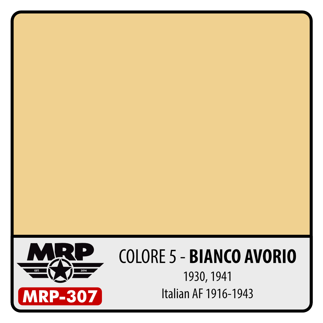 MRP-307 Colore 5 Bianco Avorio 1930, 1941 Italian AF 1916-1943 30ml