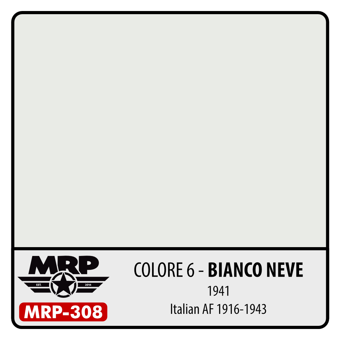 MRP-308 Colore 6 Bianco Neve 1941 Italian AF 1916-1943 30ml