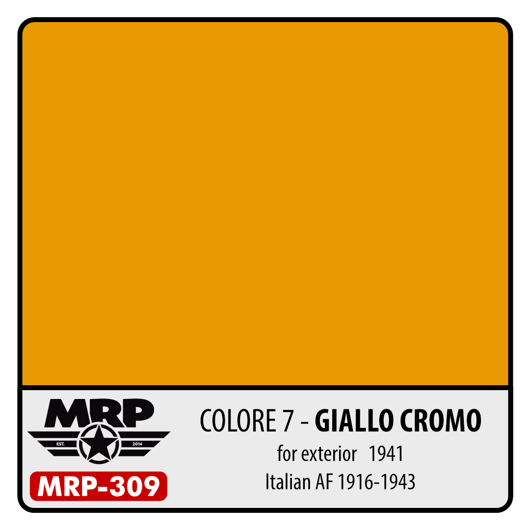 MRP-309 Colore 7 Giallo Cromo for Exterior 1941 Italian AF 1916-1943 30ml