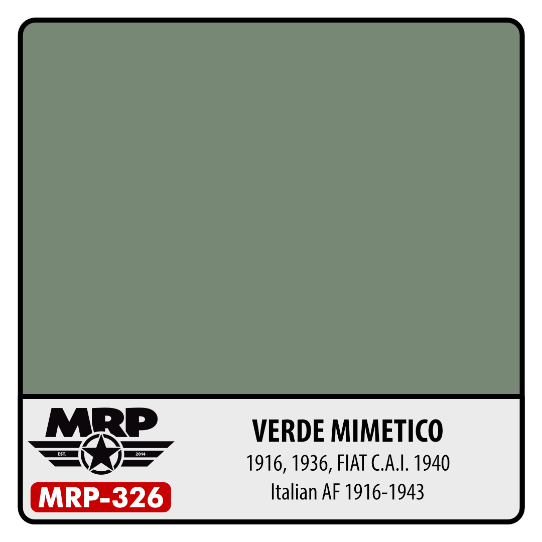 MRP-326 Verde Mimetico 1916, 1936, FIAT C.A.I. 1940 Italian AF 1916-1943 30ml