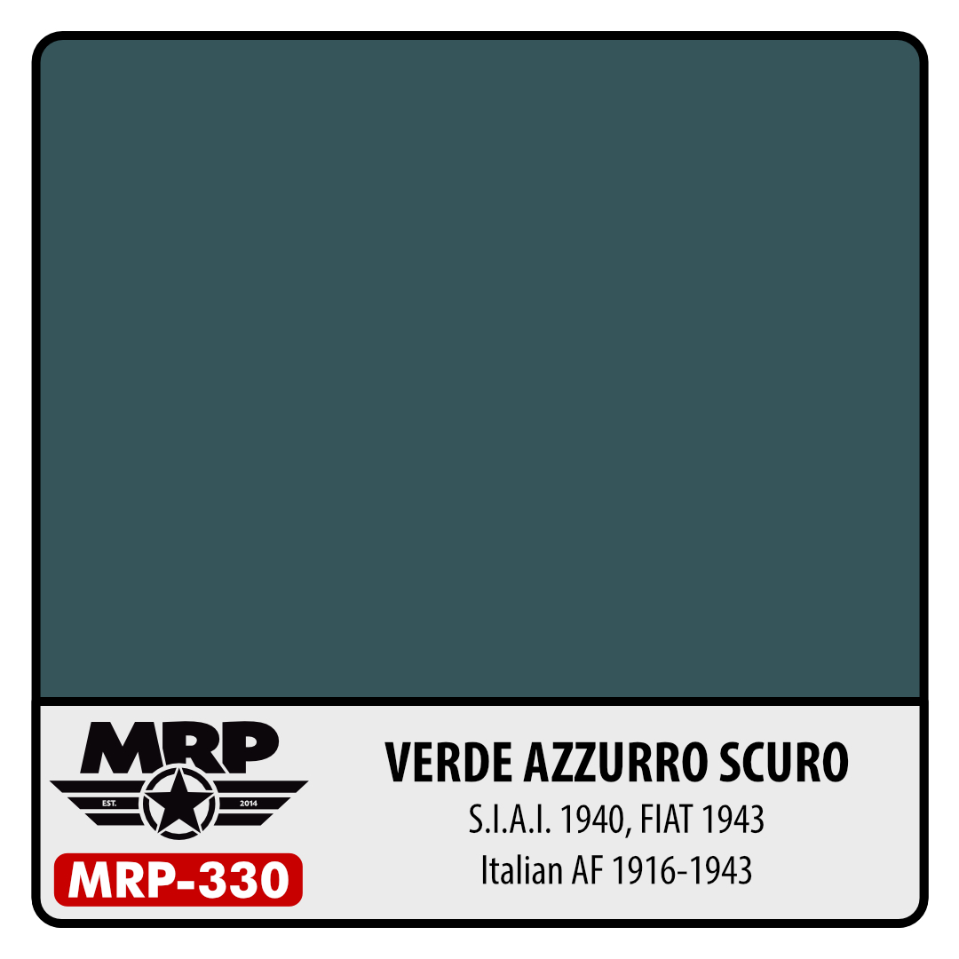 MRP-330 Verde Azzurro Scuro S.I.A.I. 1940 FIAT 1943 Italian AF 1916-1943 30ml