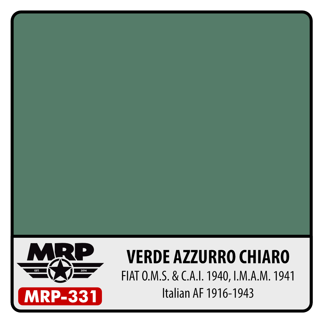 MRP-331 Verde Azzurro Chiaro FIAT O.M.S. & C.A.I. 1940, I.M.A.M. 1941 Italian AF 1916-1943 30ml