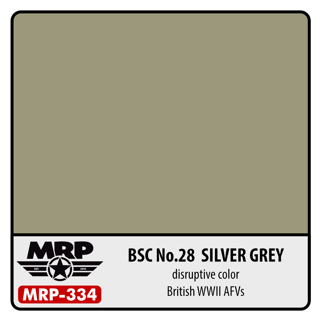 MRP-334 BSC No.28 Silver Grey British WWII AFV 30ml