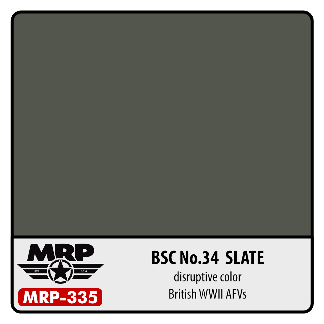MRP-335 BSC No.34 Slate British WWII AFV 30ml