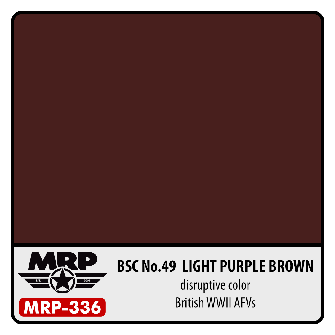 MRP-336 BSC No.49 Light Purple Brown British WWII AFV 30ml