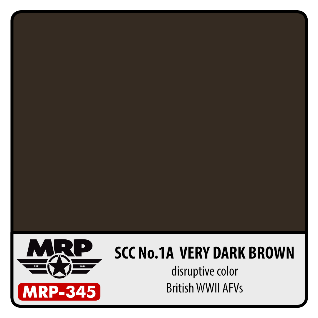 MRP-345 SCC No.1A Very Dark Brown British WWII AFV 30ml