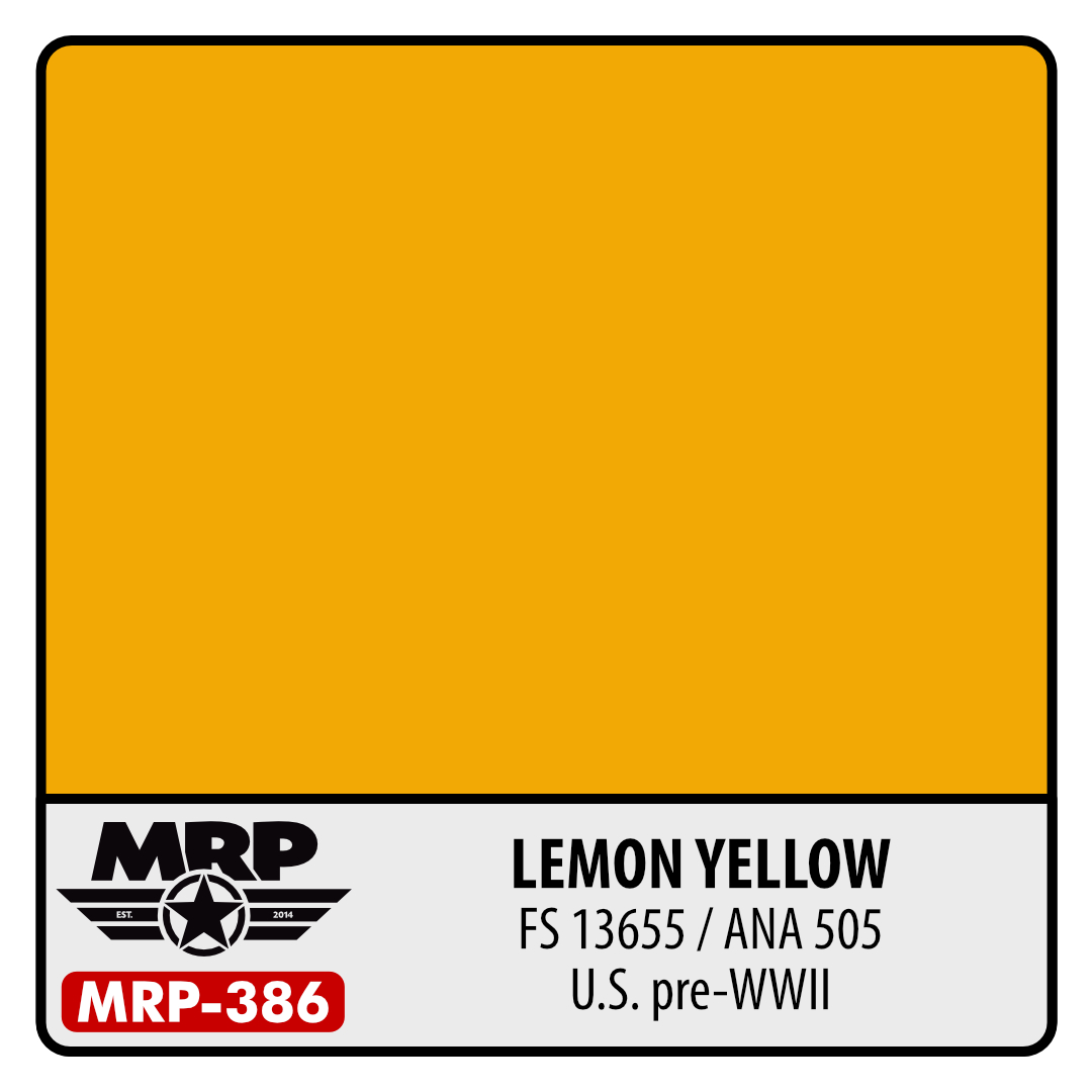MRP-386 Lemon Yellow (FS13655, ANA505) US pre-WWII 30ml