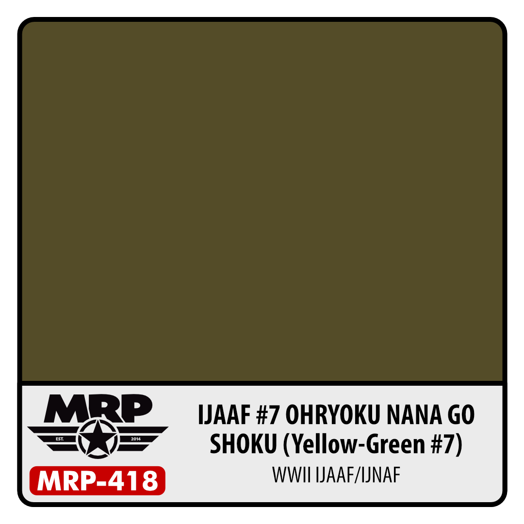 MRP-418 IJAAF #7 Ohryoku Nana Go Shoku (Yellow Green #7) 30ml
