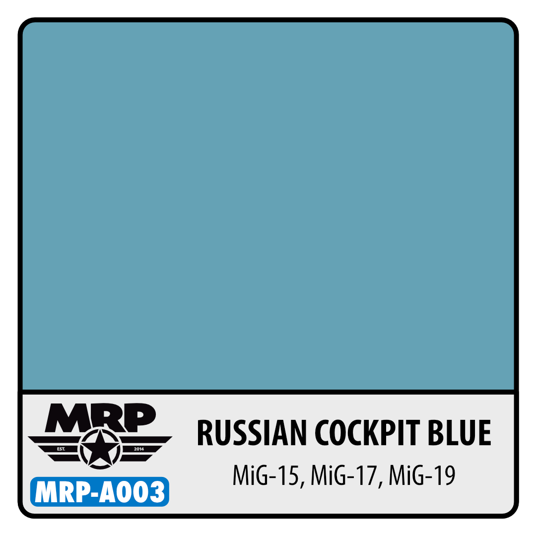 MRP-A003 Russian Cockpit Blue (MiG-15, 17 & 19) AQUA 17ml